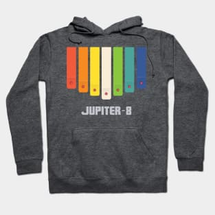 Roland Jupiter 8 Rainbow [Grey] Hoodie